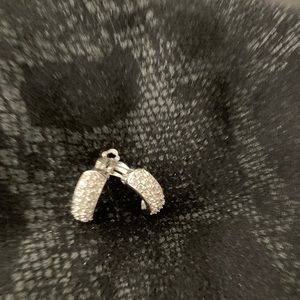 Rhinestone clip on heirloom earrings